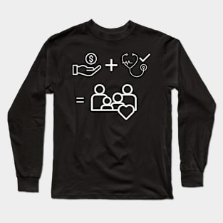 Happiness formula (white print) Long Sleeve T-Shirt